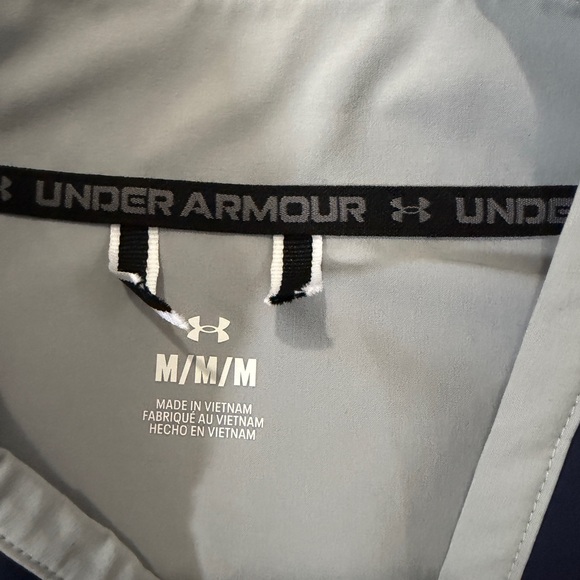 Under Armour Navy and Gray Quarter-Zip Shirt - Picture 5 of 10